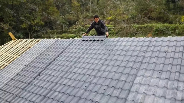 合成树脂瓦安装图