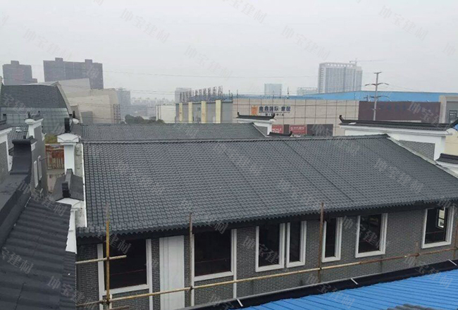 合成树脂瓦运用于棚改工程