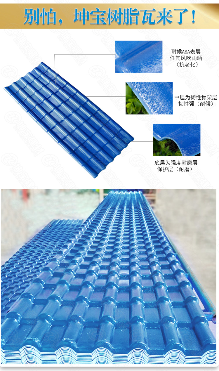树脂瓦小坡度