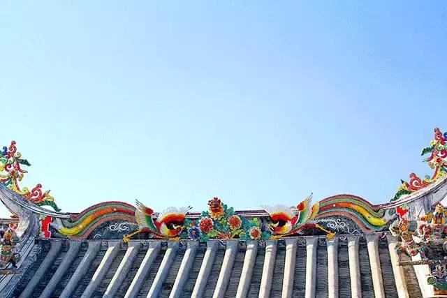 潮州嵌瓷,屋顶生花