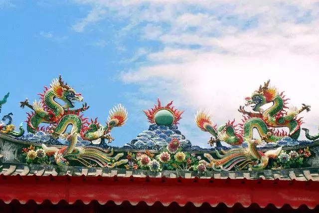 潮州嵌瓷,屋顶生花