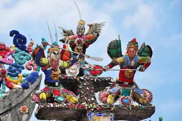 潮州嵌瓷,屋顶生花
